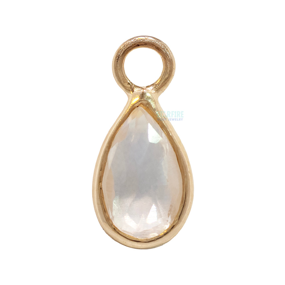 "Solara" Charm in Gold with Gemstone
