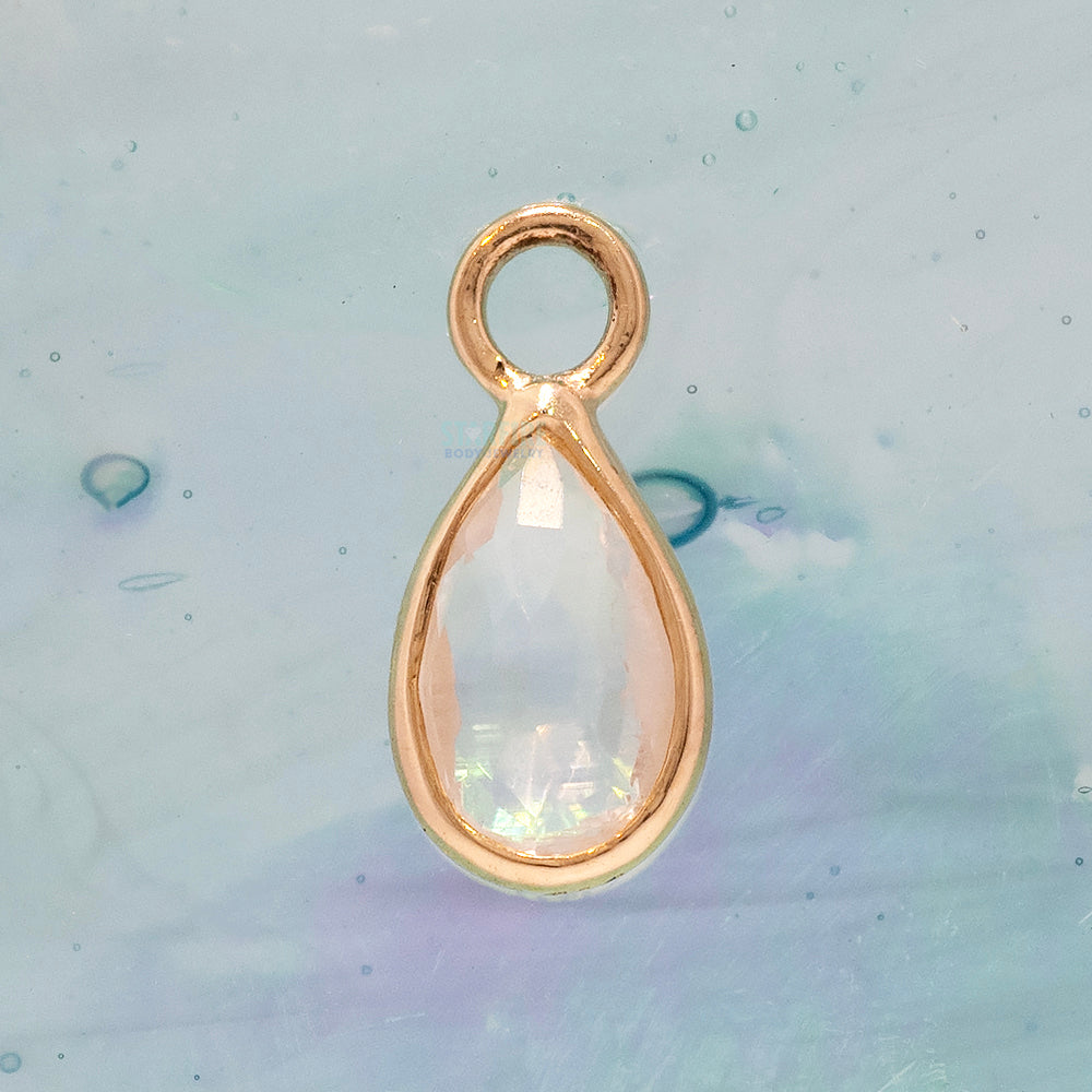 "Solara" Charm in Gold with Gemstone