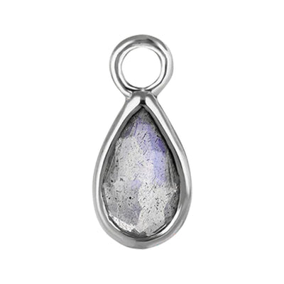 "Solara" Charm in Gold with Gemstone