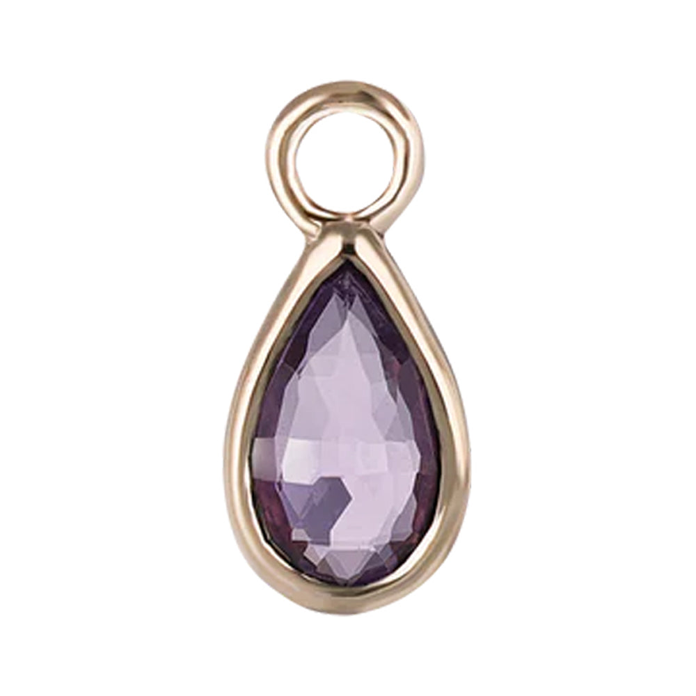 "Solara" Charm in Gold with Gemstone