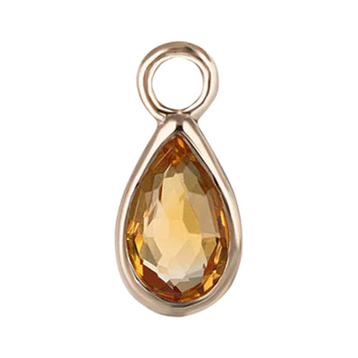 "Solara" Charm in Gold with Gemstone