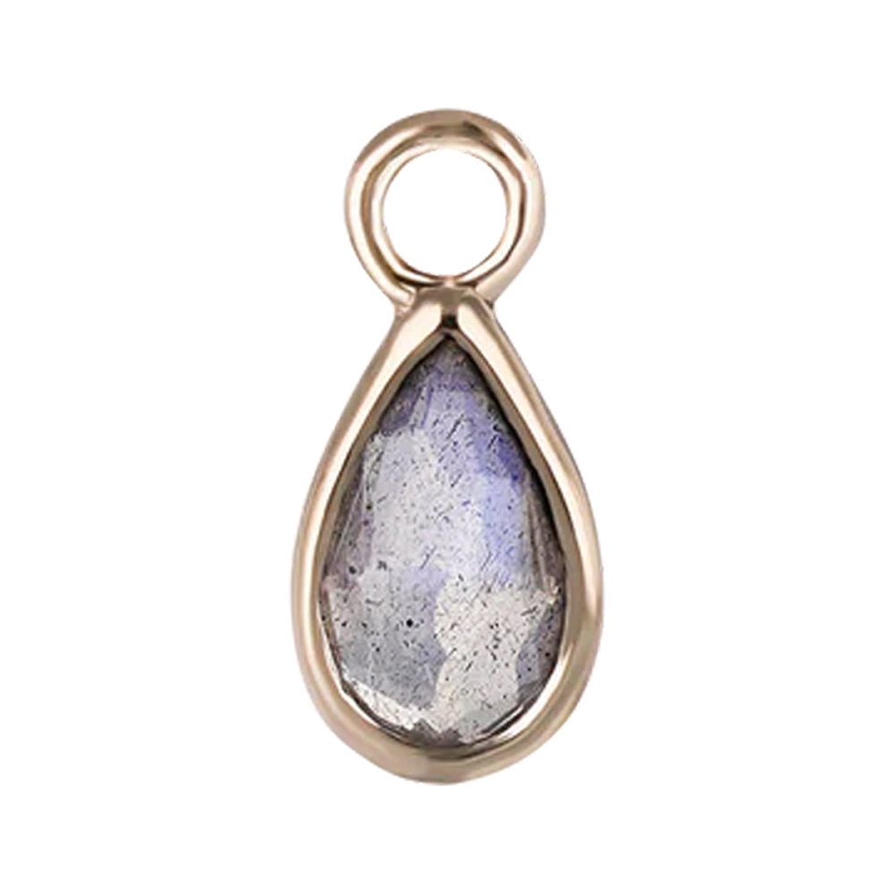 "Solara" Charm in Gold with Gemstone