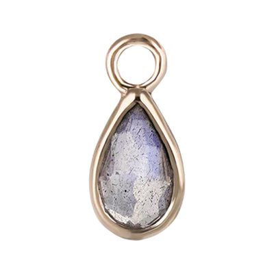 "Solara" Charm in Gold with Gemstone