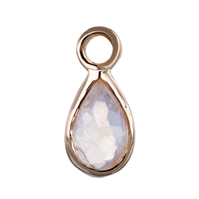 "Solara" Charm in Gold with Gemstone