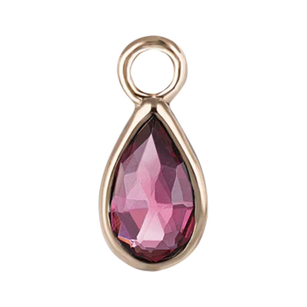 "Solara" Charm in Gold with Gemstone