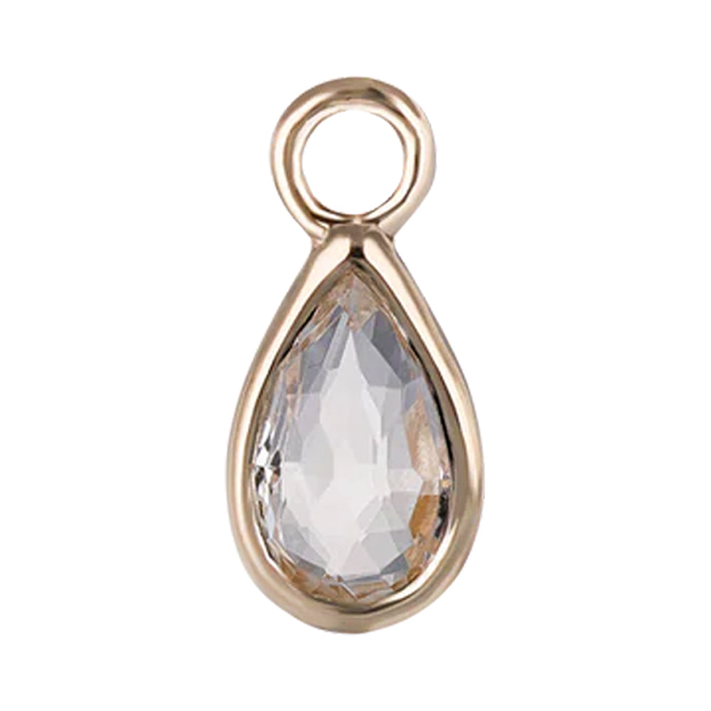 "Solara" Charm in Gold with Gemstone