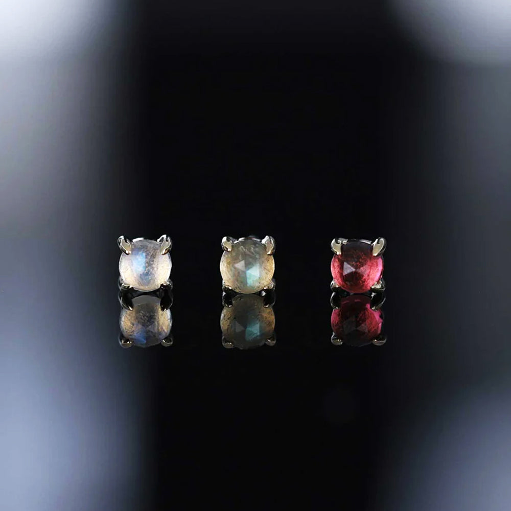 threadless: Rose Cut Gemstone End in Gold