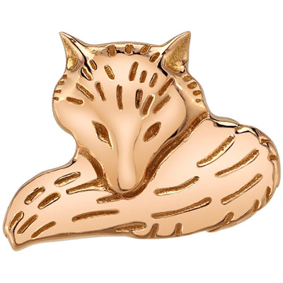 "Mikayla" Fox Threaded End in Gold & Platinum