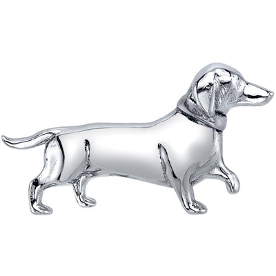 Dachshund Threaded End in Gold & Platinum