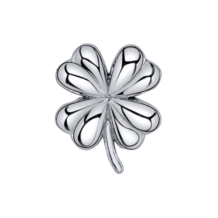 Clover Threaded End in Gold & Platinum