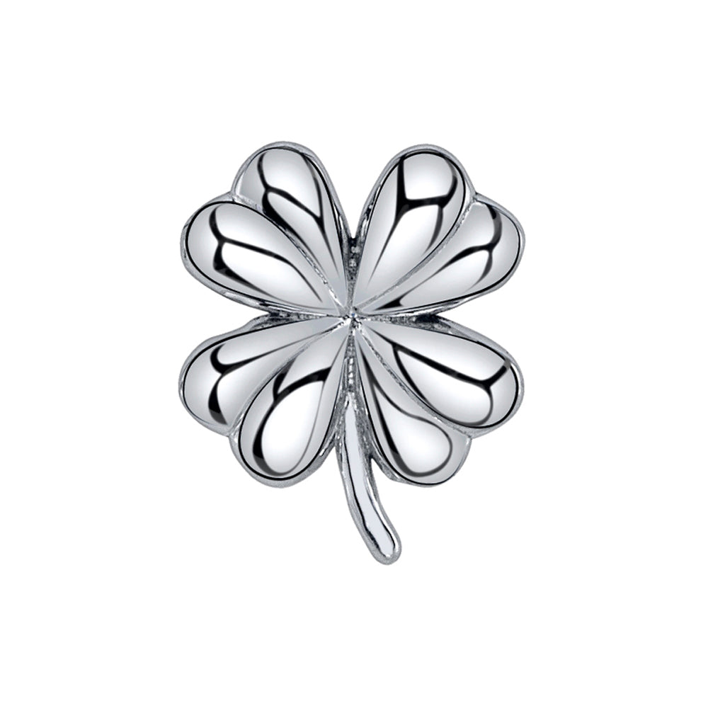 Clover Threaded End in Gold & Platinum