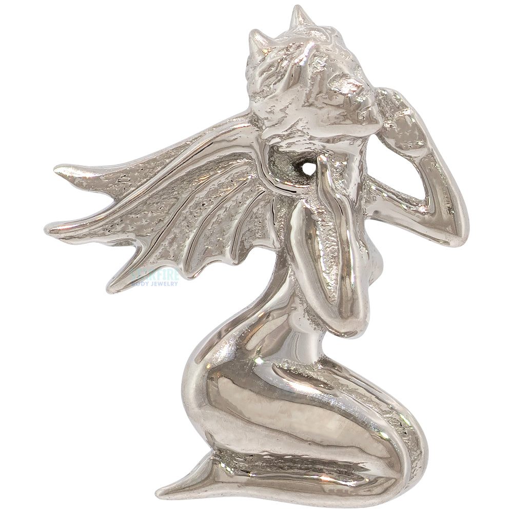 "Devil on my Shoulder" Threaded End in Gold & Platinum