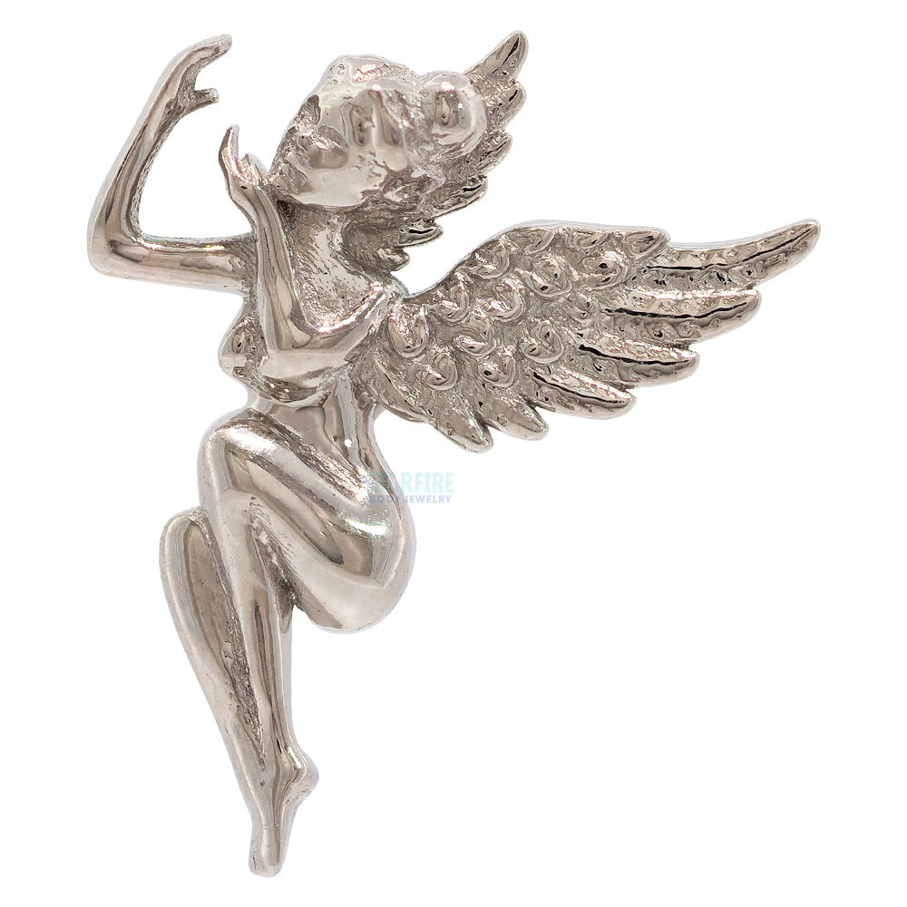 "Angel on my Shoulder" Threaded End in Gold & Platinum