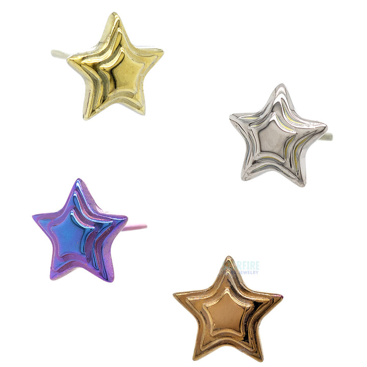 threadless: Titanium Tiered Star End