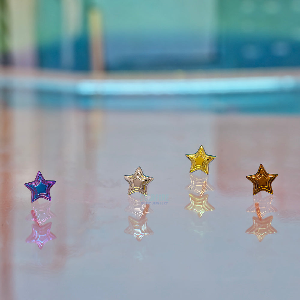 threadless: Titanium Tiered Star End