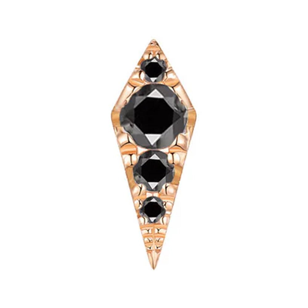 threadless: "Blade" End in Gold with Diamonds