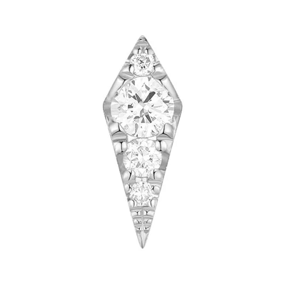 threadless: "Blade" End in Gold with Diamonds
