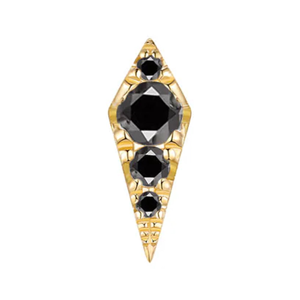 threadless: "Blade" End in Gold with Diamonds