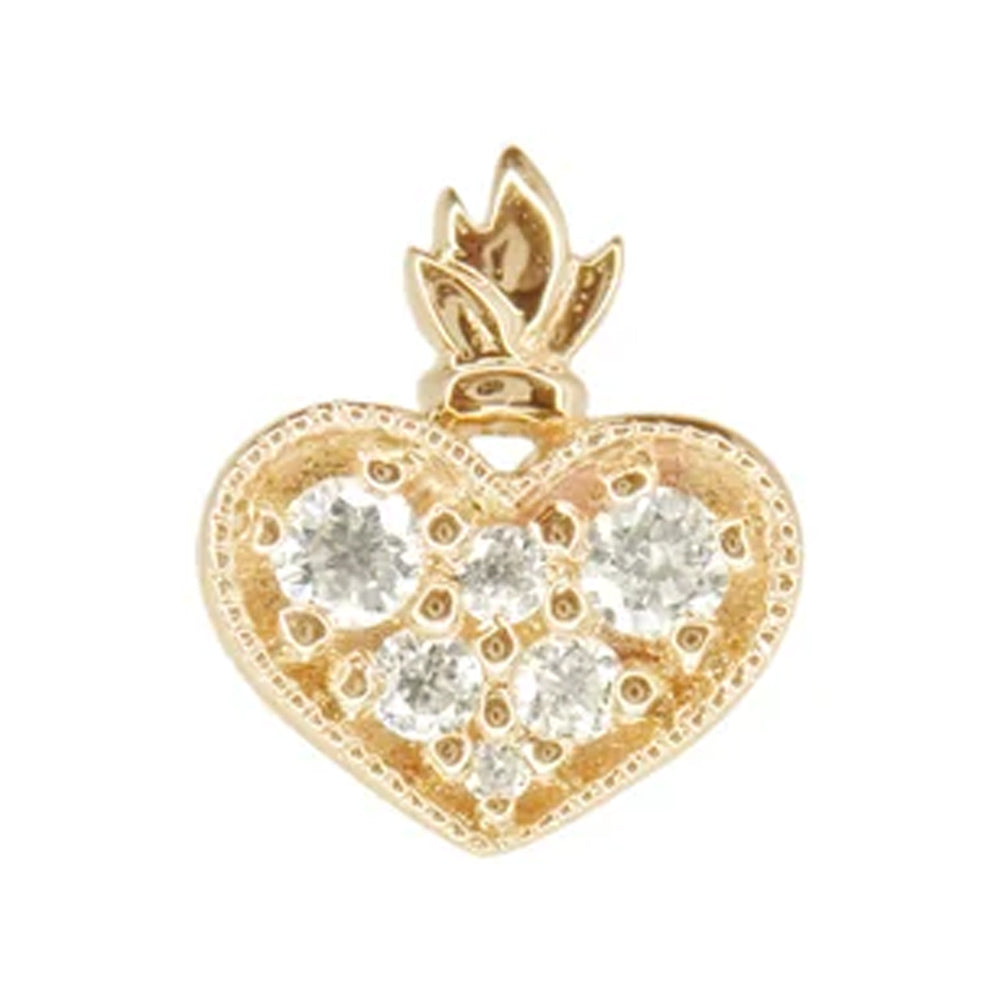 threadless: "Milagro" End in Gold with Genuine Gemstones