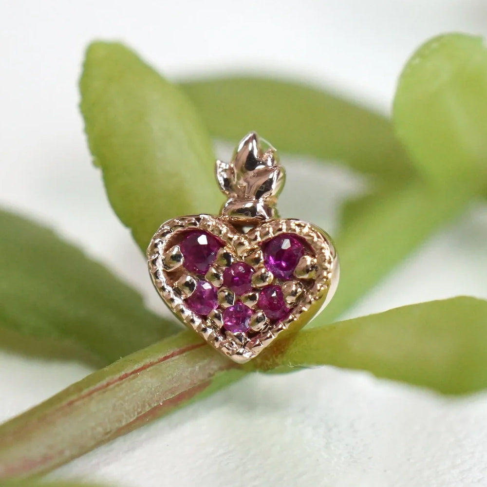 threadless: "Milagro" End in Gold with Genuine Gemstones