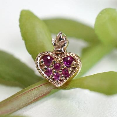 threadless: "Milagro" End in Gold with Genuine Gemstones