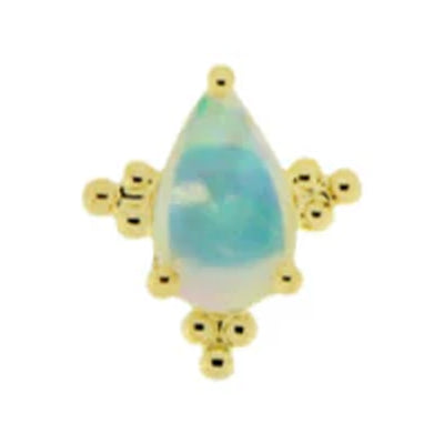 threadless: "Faye" End in Gold with Moonstone