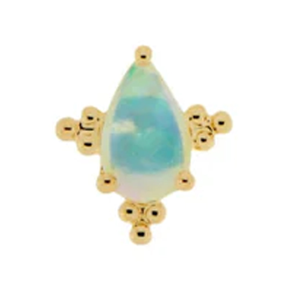 threadless: "Faye" End in Gold with Moonstone