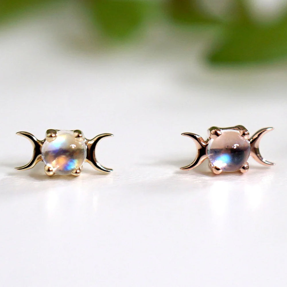 threadless: "Celeste" End in Gold with Genuine Gemstones