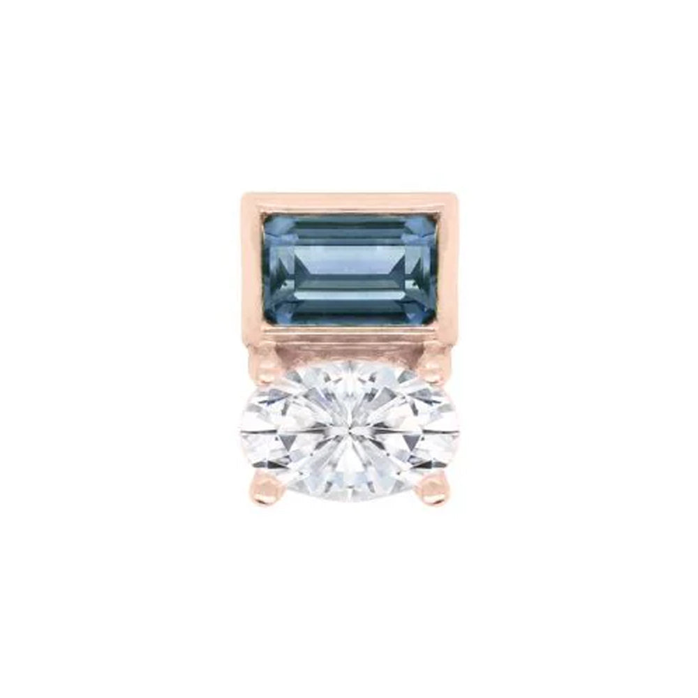 threadless: "Wit" End in Gold with London Blue Topaz & CZ