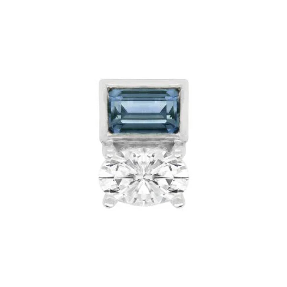 threadless: "Wit" End in Gold with London Blue Topaz & CZ