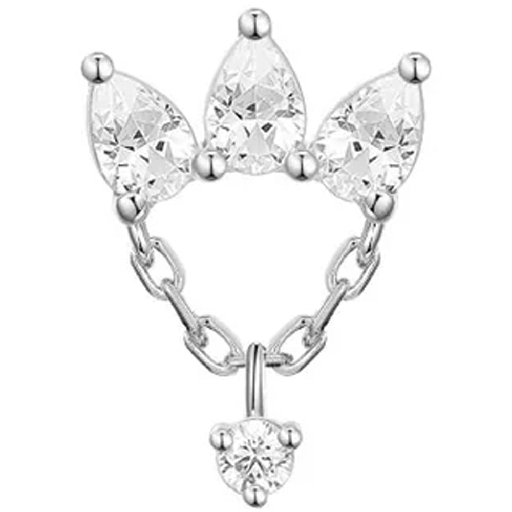 threadless: "Posh" Chain End in Gold with CZ