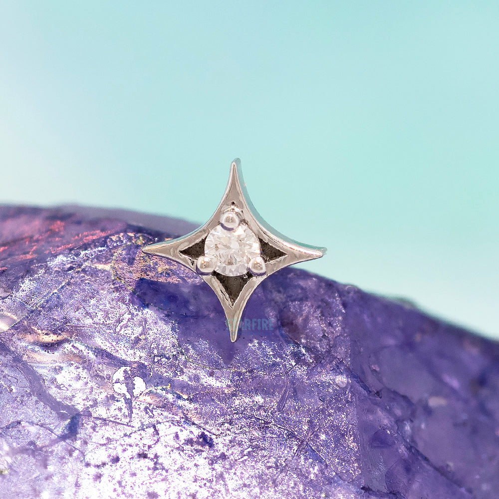 threadless: "Sparkle" Pin in Gold & Platinum with DIAMOND