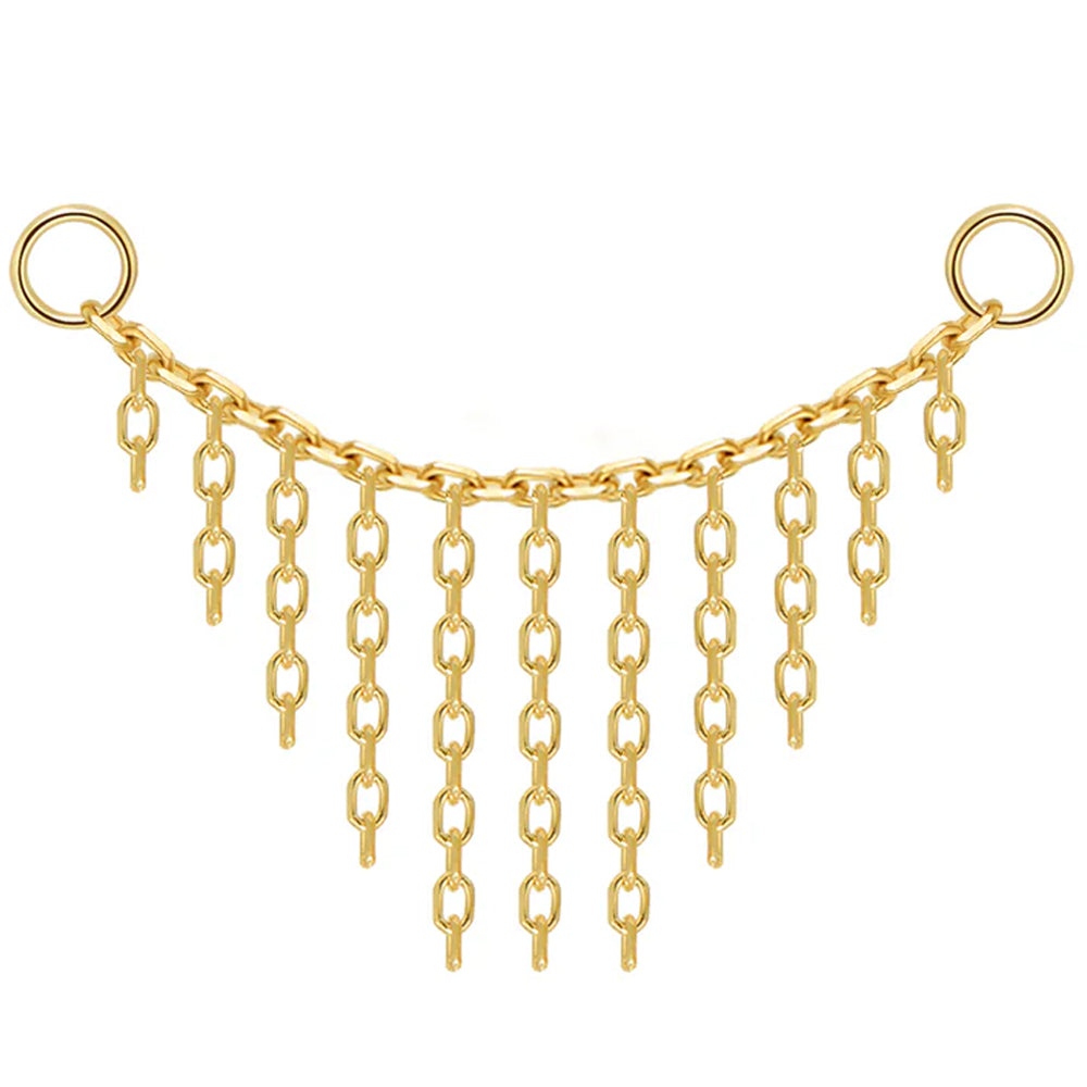 "Hera" Cable Chain Attachment in Gold