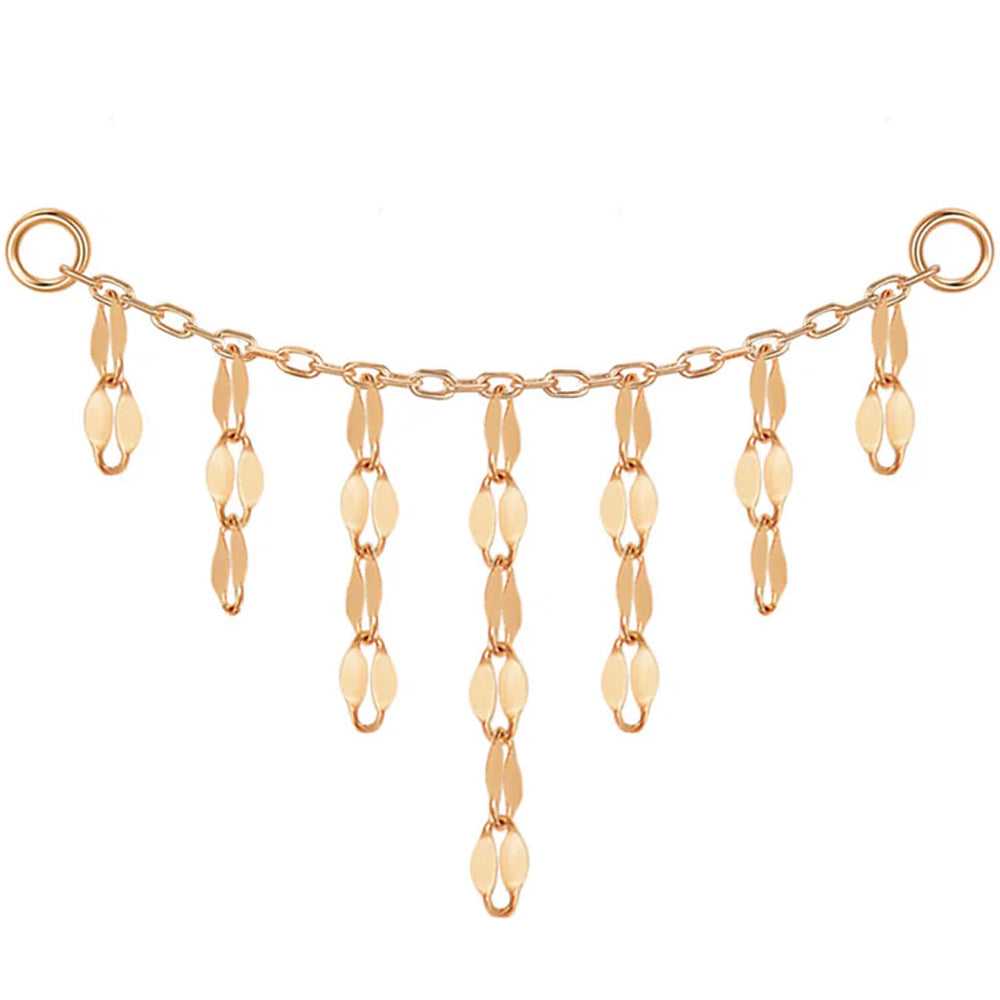 "Hera" Mirror Link Chain Attachment in Gold