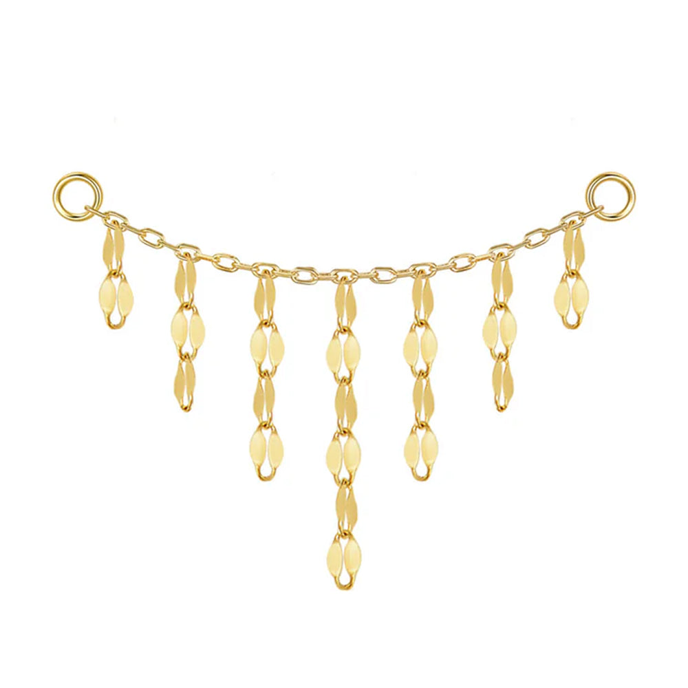 "Hera" Mirror Link Chain Attachment in Gold