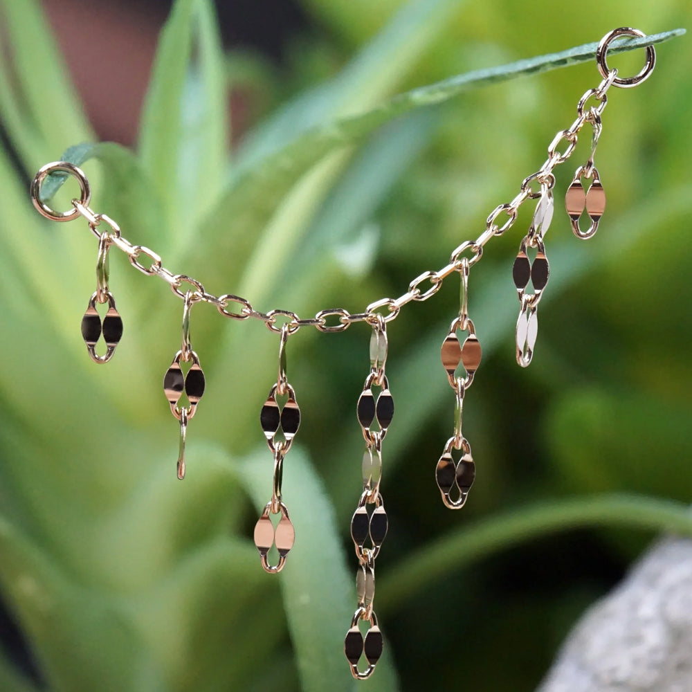"Hera" Mirror Link Chain Attachment in Gold