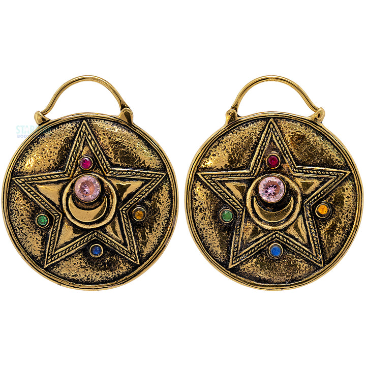 "Crystal Star" Weights with Gemstones