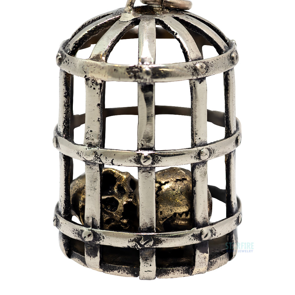 Medieval Cage Skull Weights