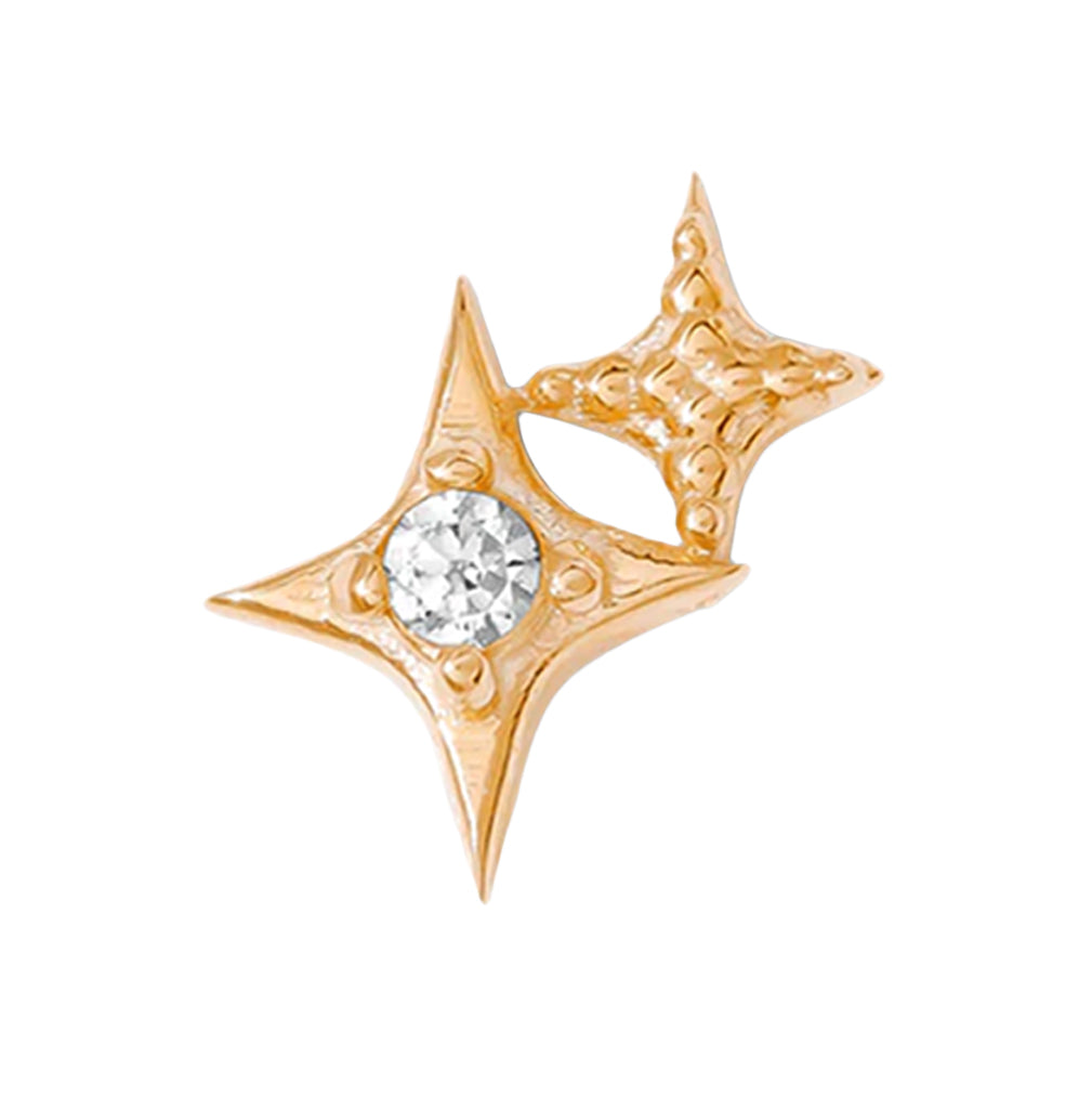 threadless: "Glamour" Pin in Gold with Gemstones
