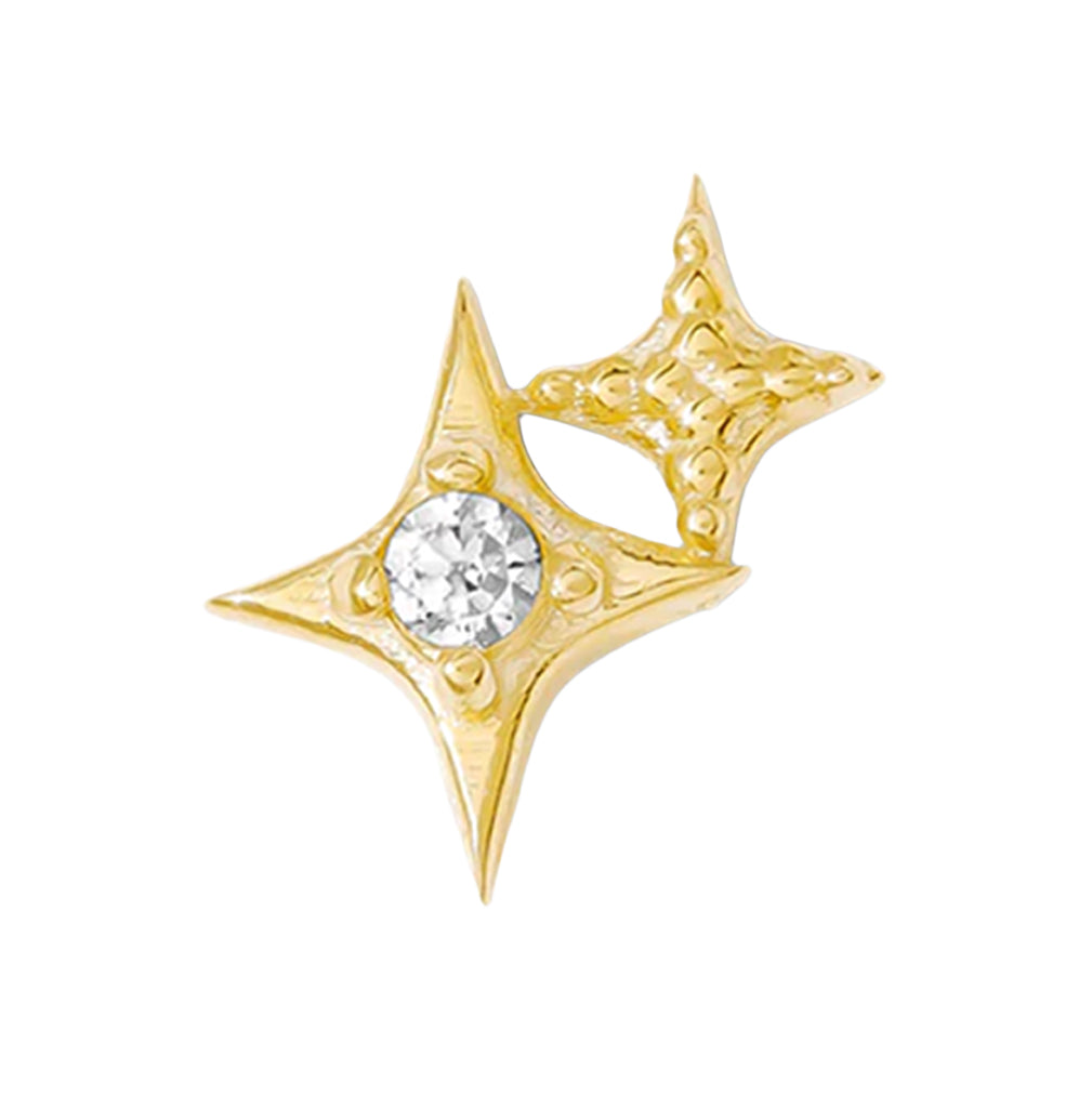 threadless: "Glamour" Pin in Gold with Gemstones
