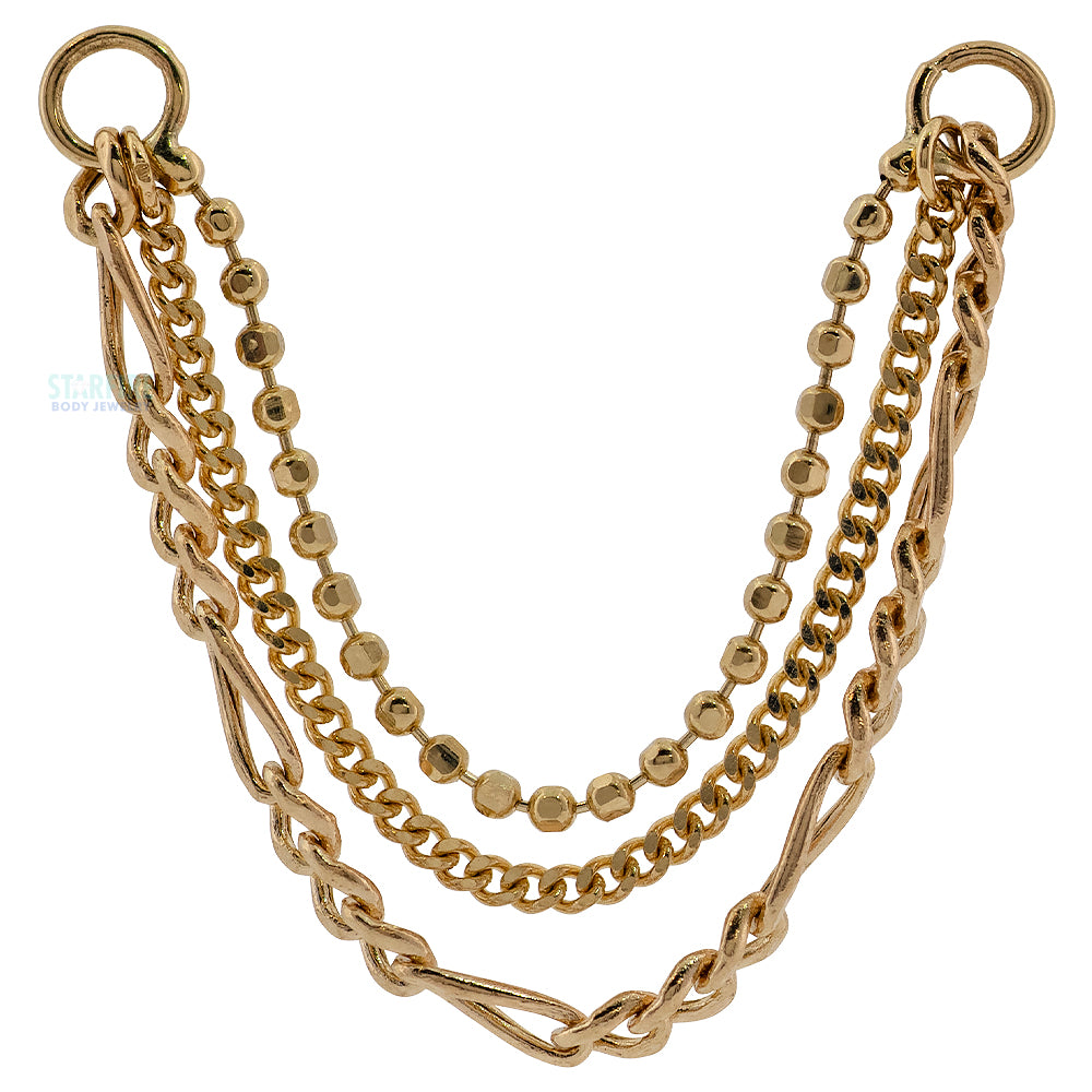 "Arno" Chain Attachment in Gold
