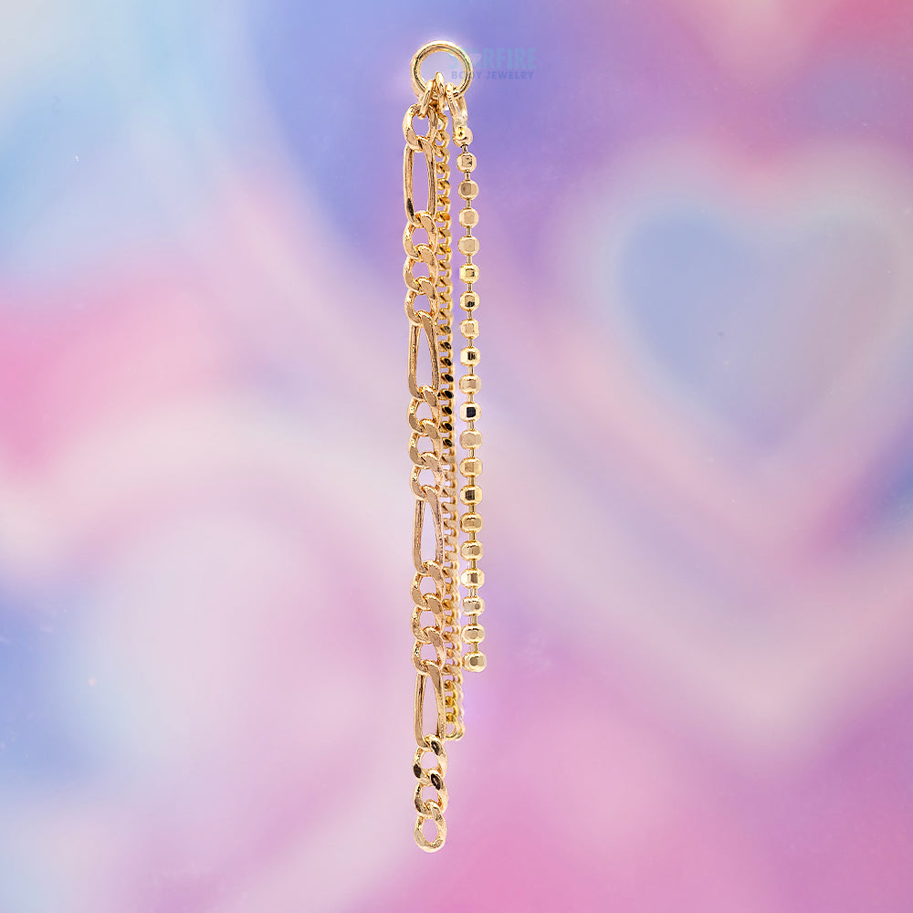 "Arno" Chain Charm in Gold