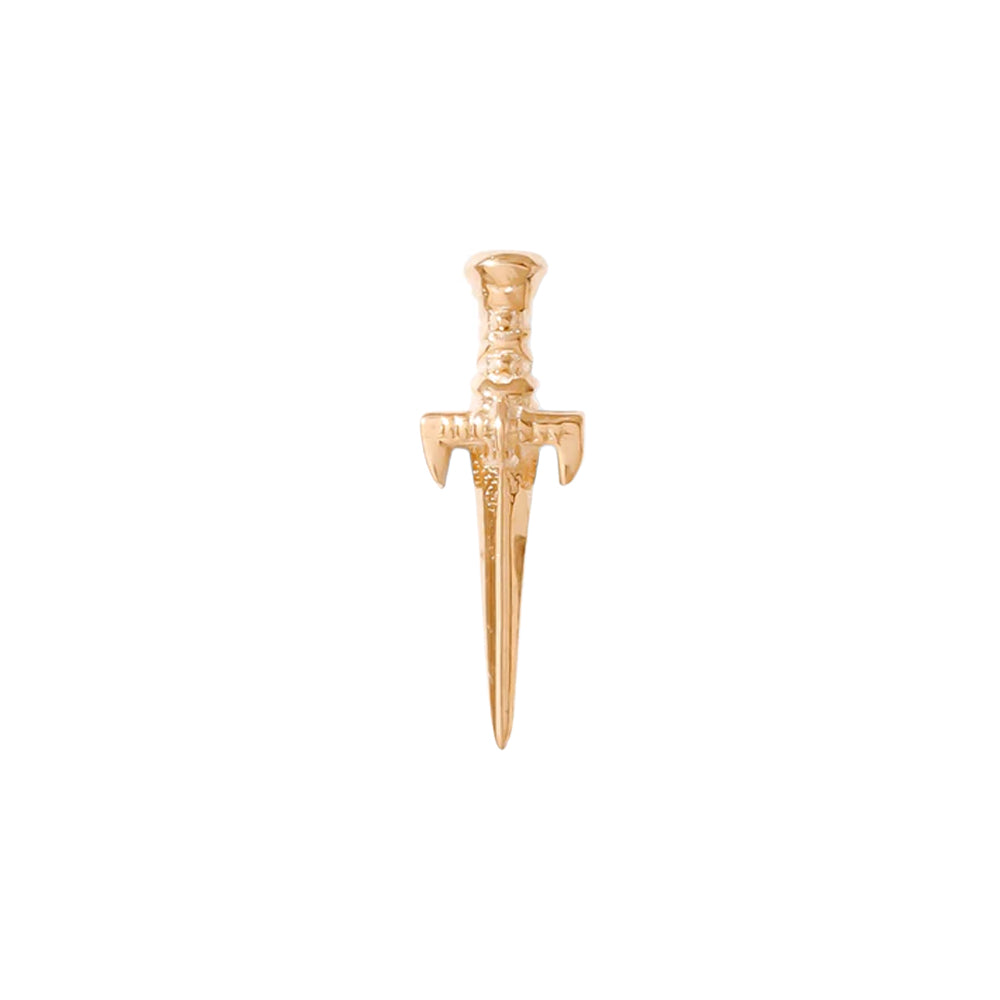 threadless: "Dagger" Pin in Gold