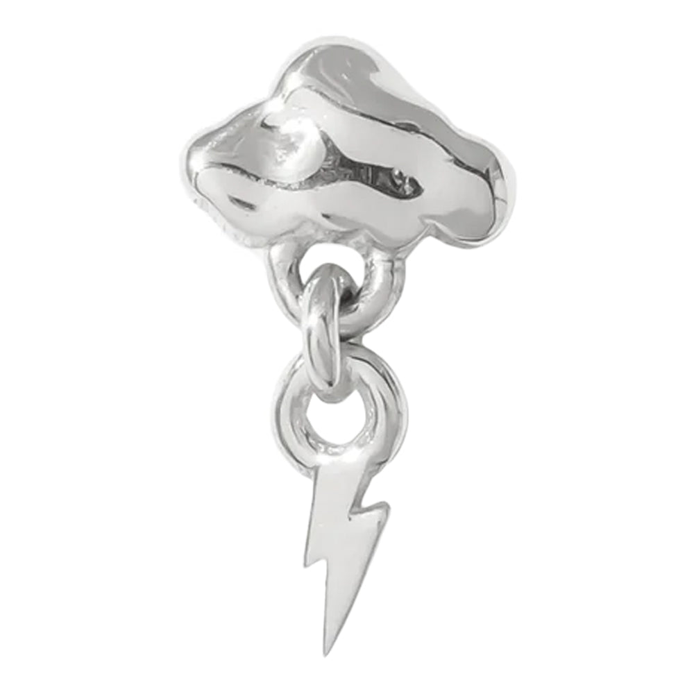 threadless: "Thunderstruck" Pin with Dangle in Gold