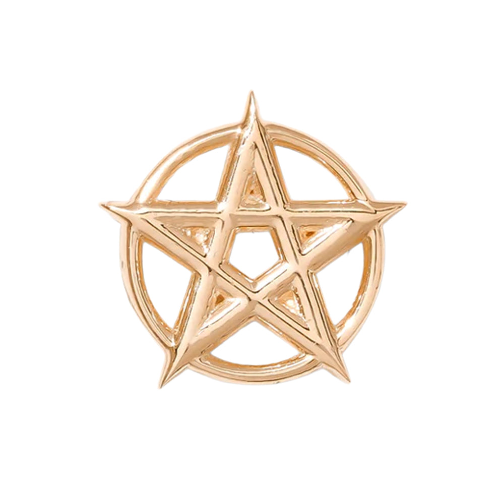 threadless: Pentagram Pin in Gold