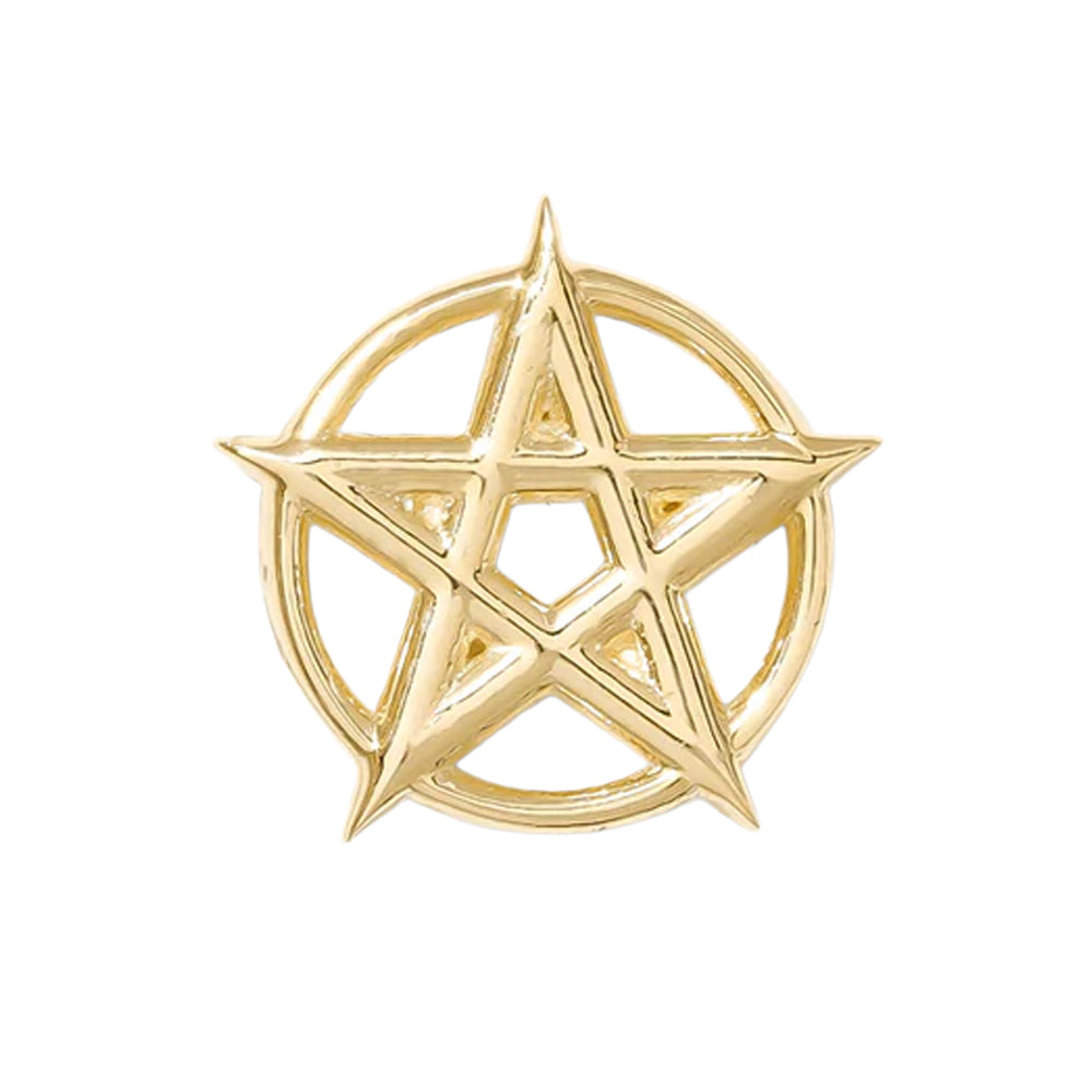 threadless: Pentagram Pin in Gold