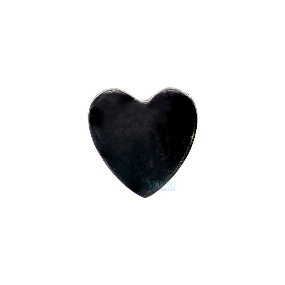 threadless: Matte Heart End in Black Niobium