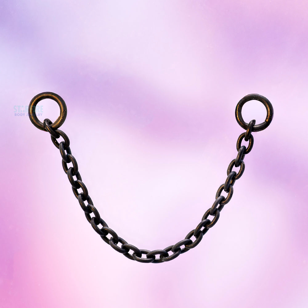 Matte Single Chain Attachment in Black Niobium