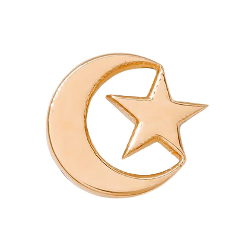 threadless: Moon Star Pin in Gold