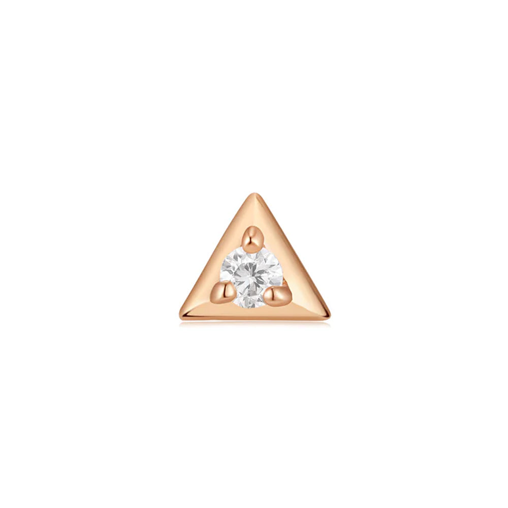 threadless: "Trixie" End in Gold with Moissanite